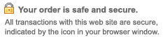 Your order is safe and secure